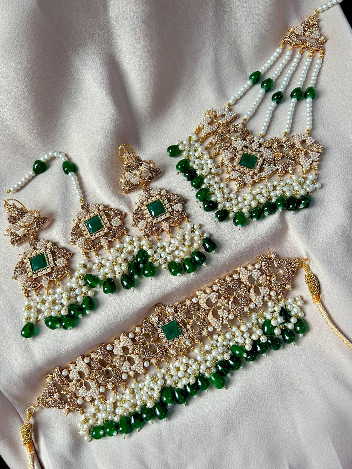 Mahida bridal set ~ green